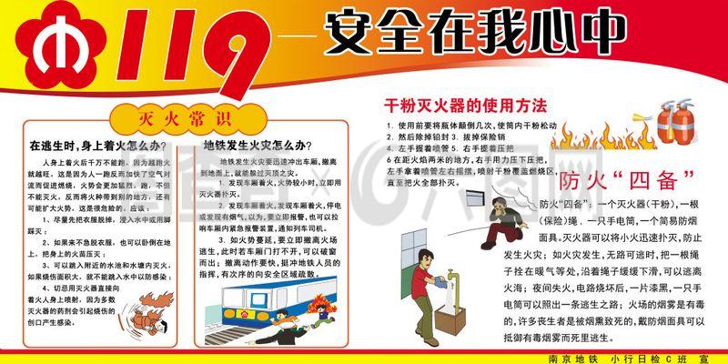 119消防安全宣传海报